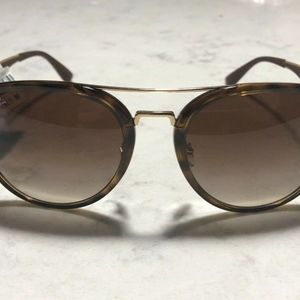 Ray-Ban RB4285 Square Sunglasses, Light Havana/Bro